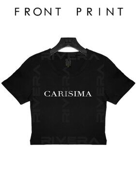 CARISIMA Baby Tee Crop Tee Y2K Aesthetic, 90s Vintage Style, Minimal Tee
